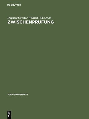 cover image of Zwischenprüfung